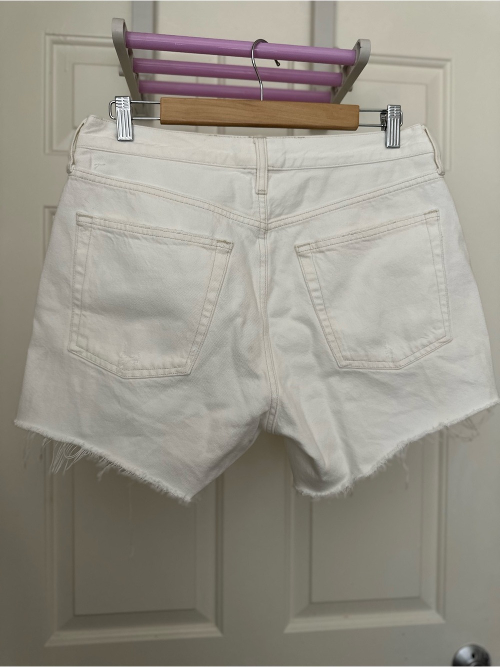 AGOLDE Parker Long High-Rise Denim Shorts - Picture 2 of 5